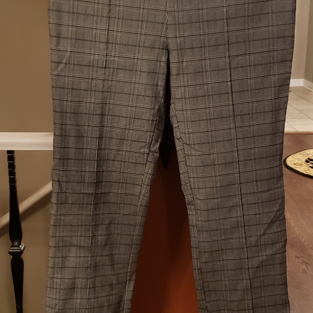 Anthropologie Gray Dress Pants Tailored Wool-Blend